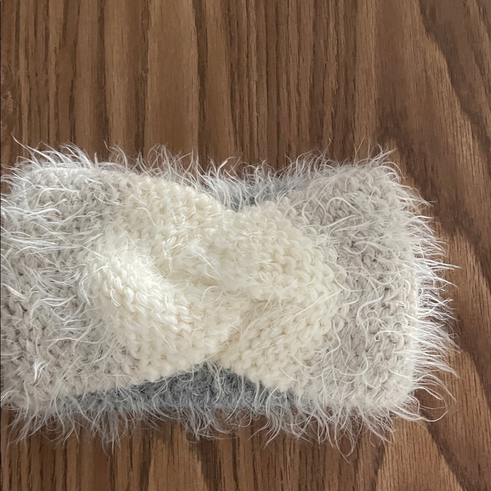 Cozy Knit Headband with Faux Fur Trim